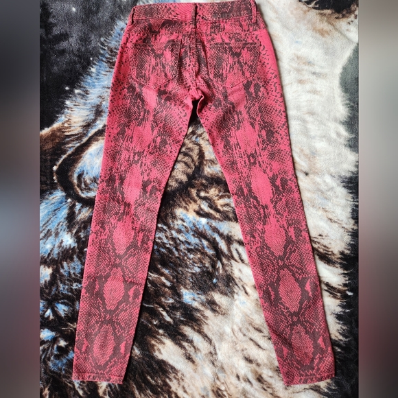 Snake pattern Skinny Jeans - Picture 3 of 5
